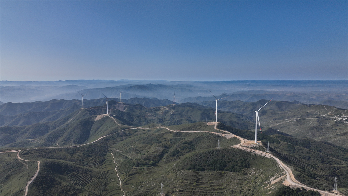 中国能建山西平定二期风电项目并网发电